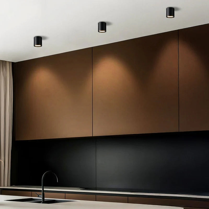 Anka BLACK 9W CCT Surface Mount Downlight (Brilliant Lighting)