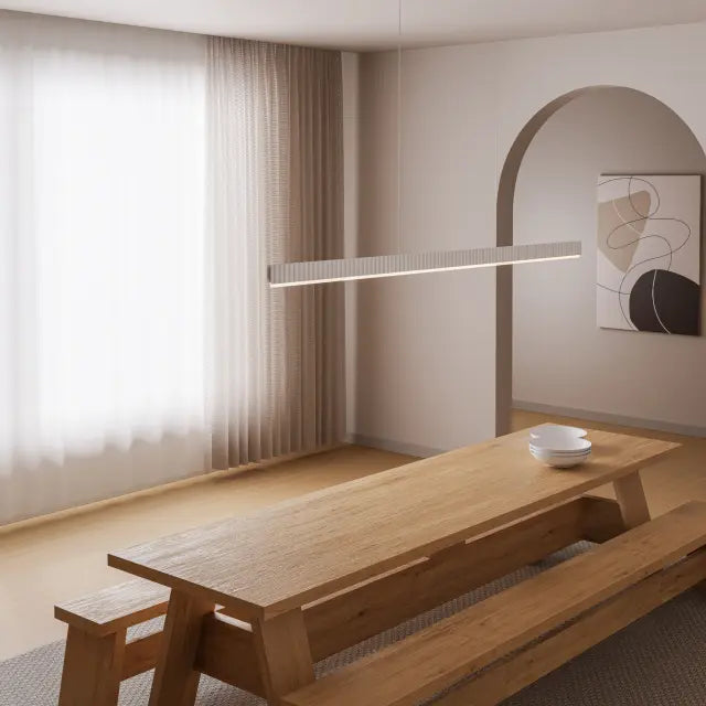 Prinia linear pendant light  White 1500mm