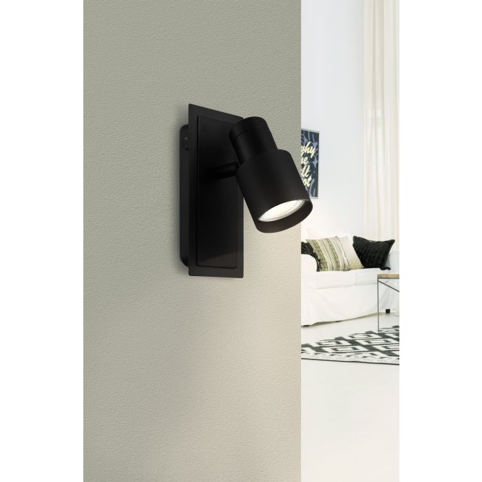 Davida LED Spotlights  with switch. Black