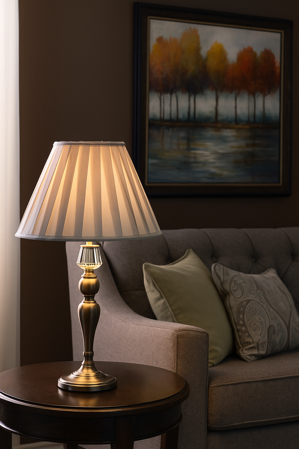 Victoria Table Lamp Antique Brass - Large