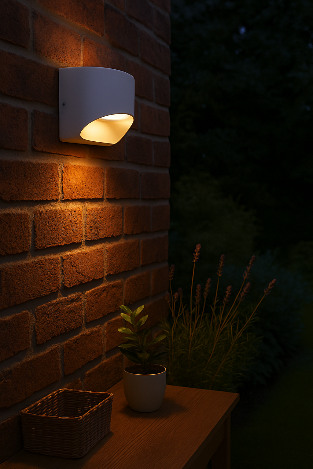 Binley Exterior Wall Light white