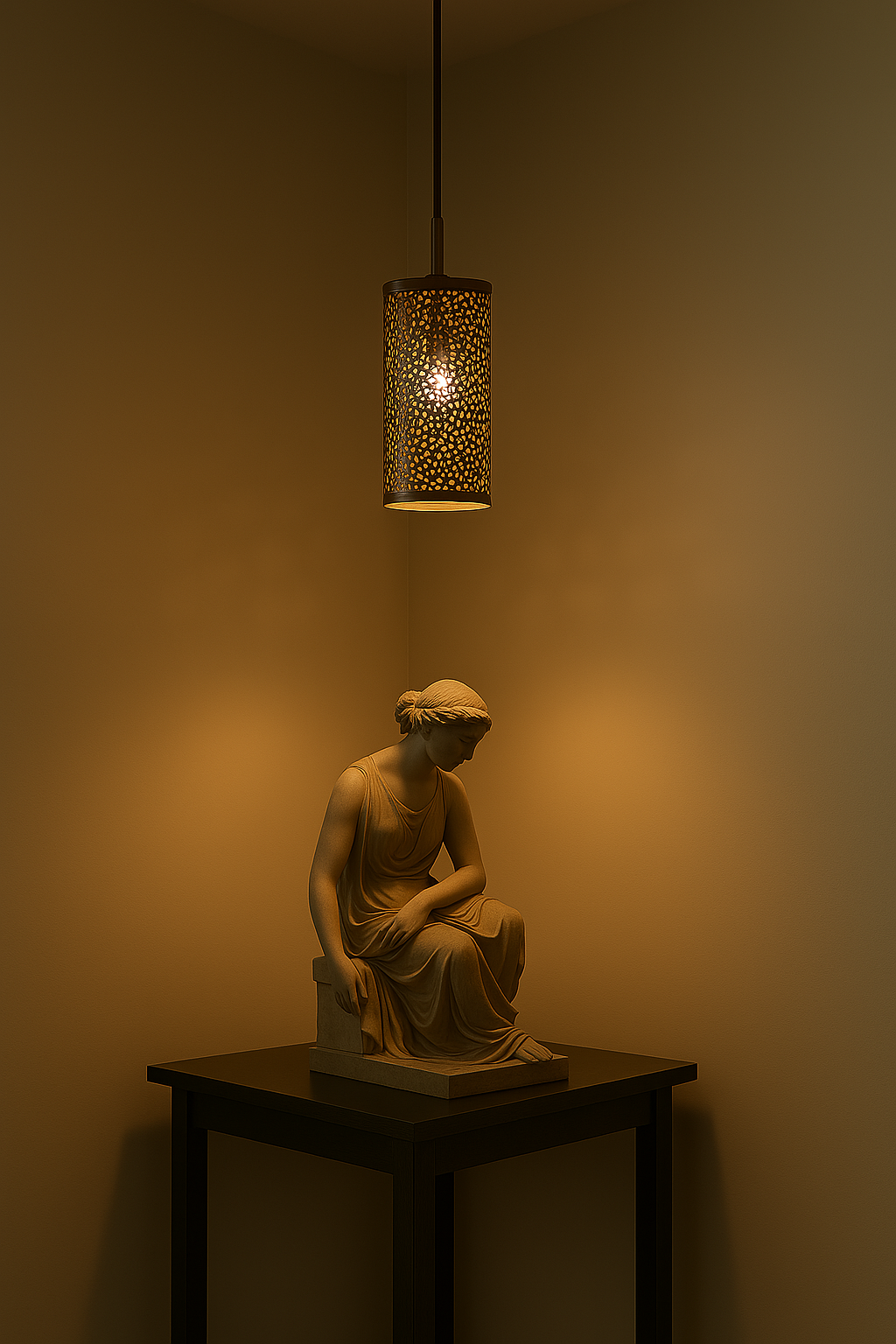 Almera Steel & Glass Pendant