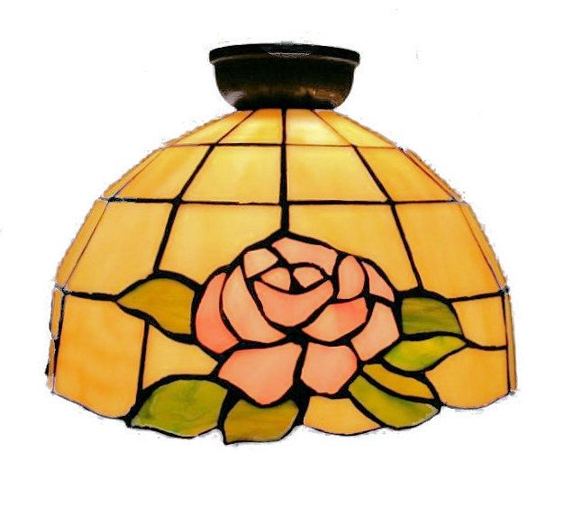 Leadlight Rose Batten Shade - DIY (TNBF102805)