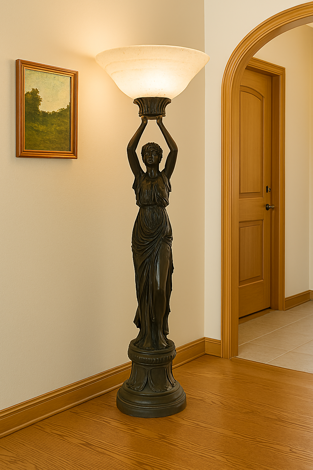 Egyptian  Art Deco Table Lamp