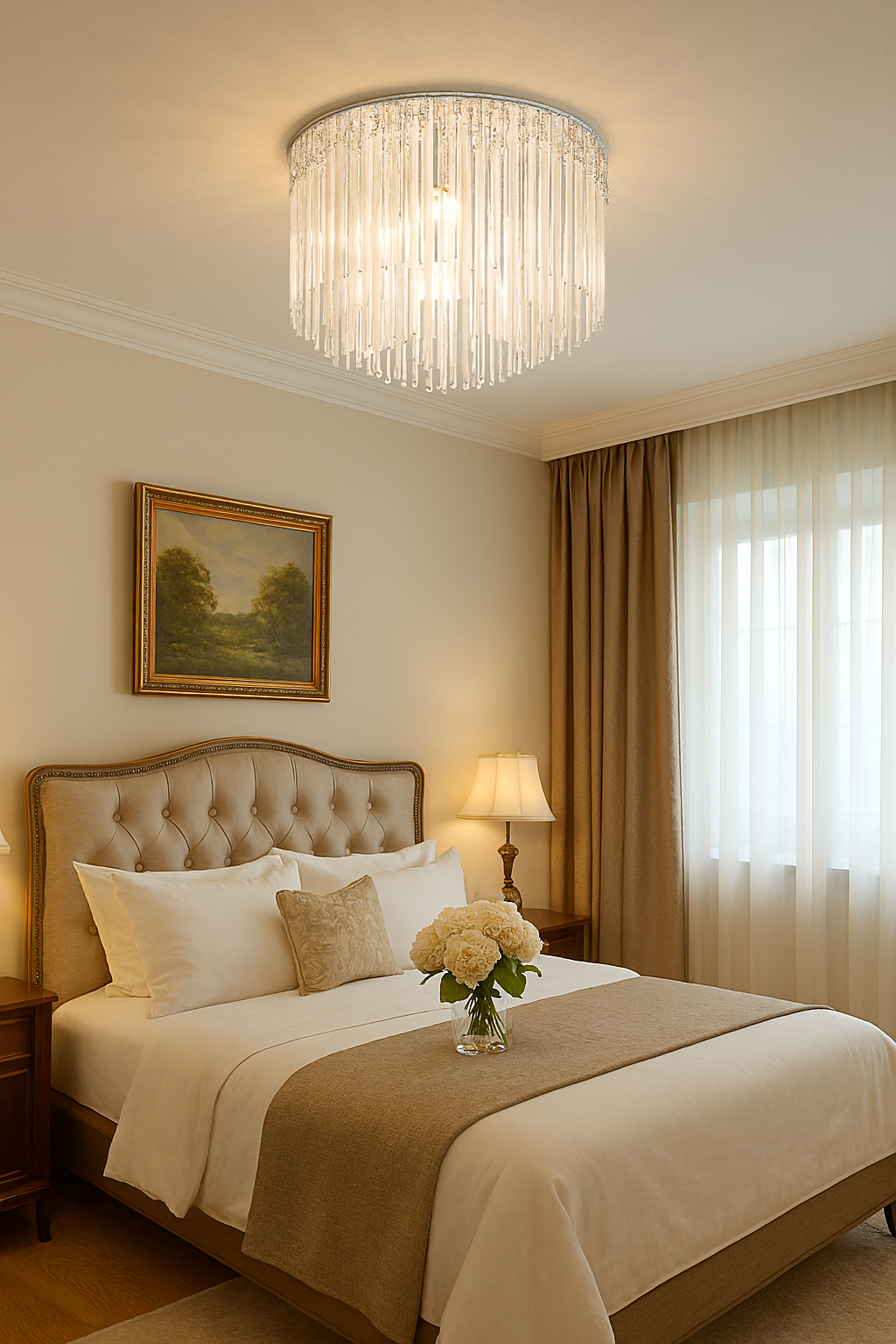 Clarence 6 light Crystal Glass Light