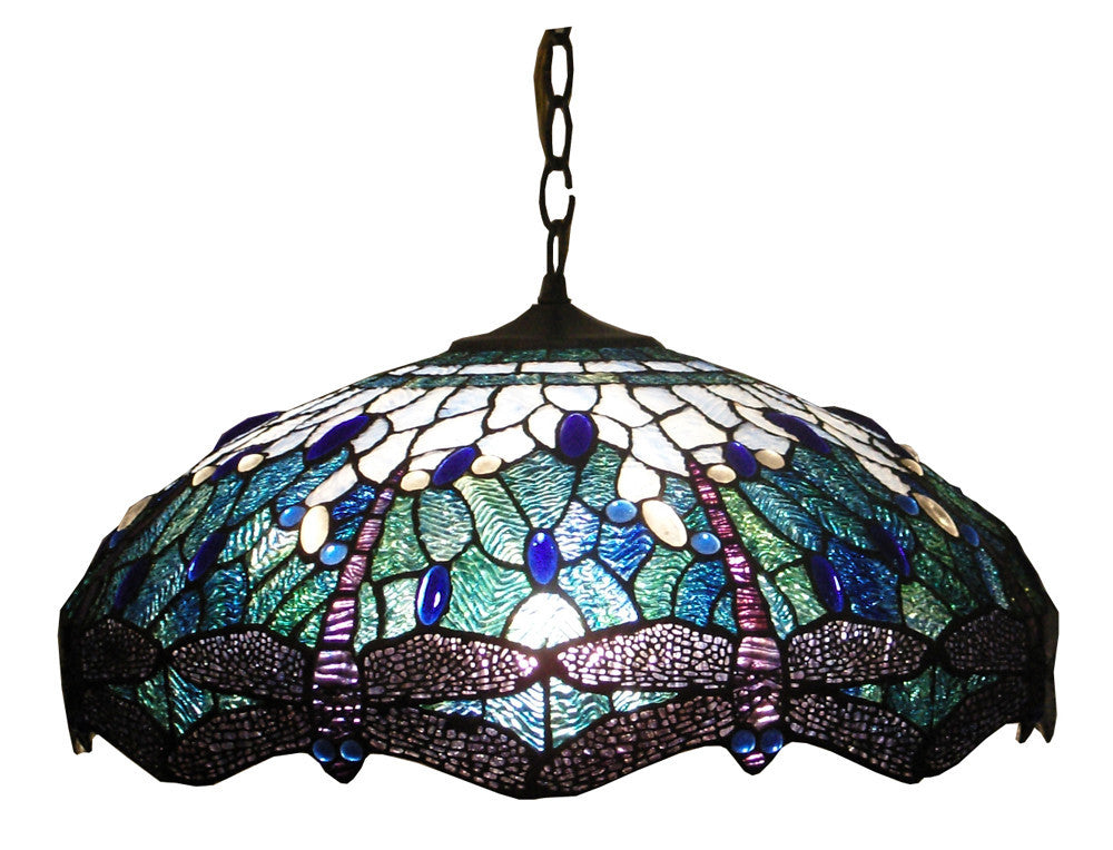 Blue Dragonfly Pendant Light (GGHL-20793)