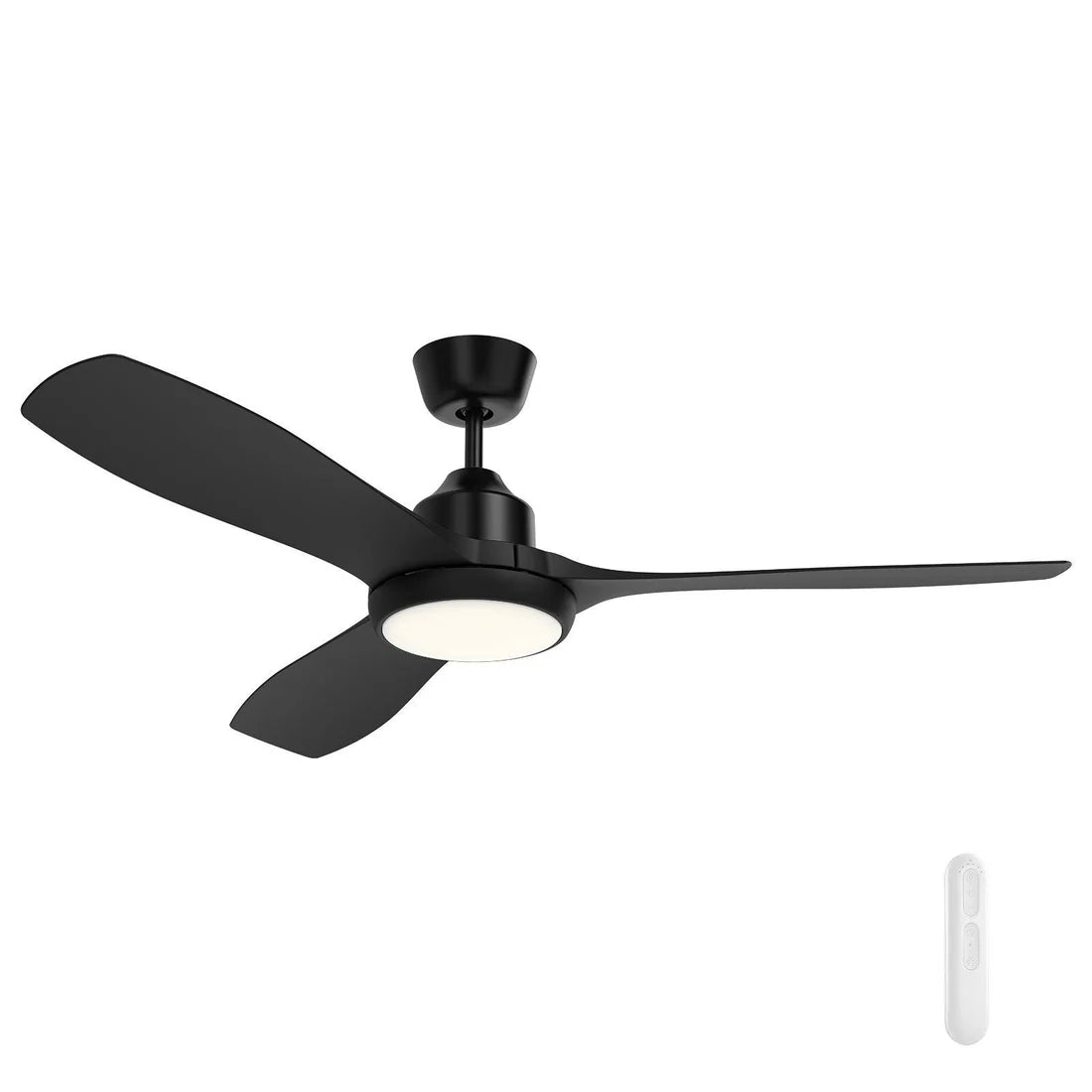 GLACIER  DC CEILING FAN/ BLACK /LED LIGHT