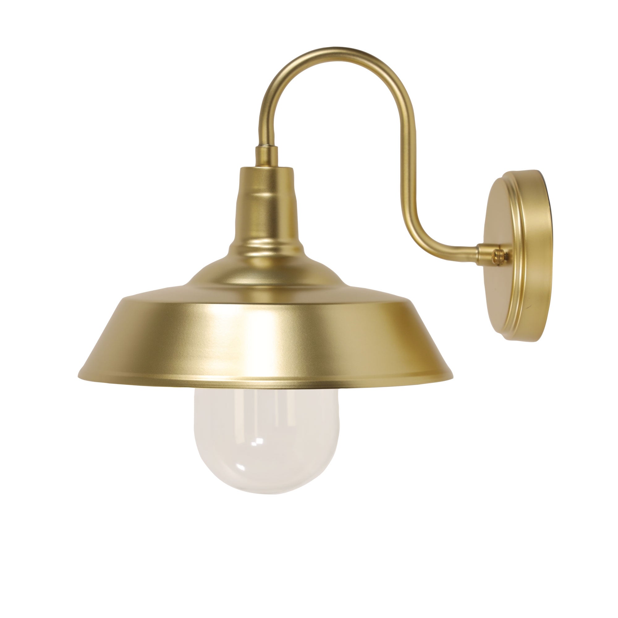 Hudson Exterior Wall Light - Gold