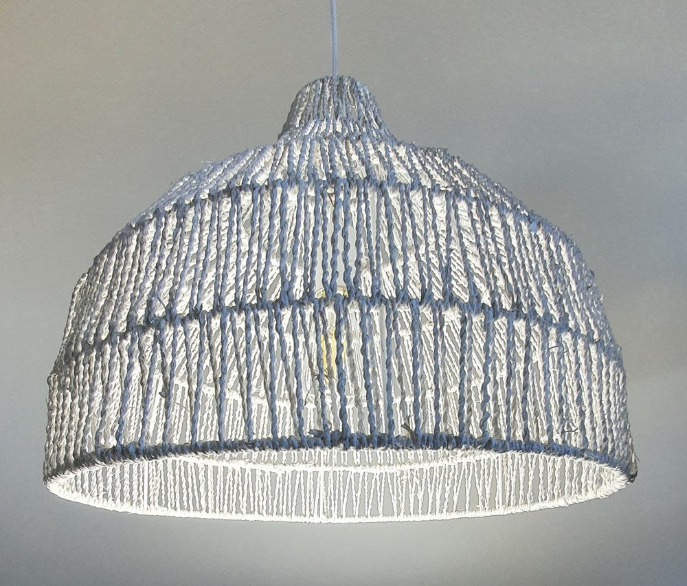 Hemp Rope Pendant - White (TNP2120)