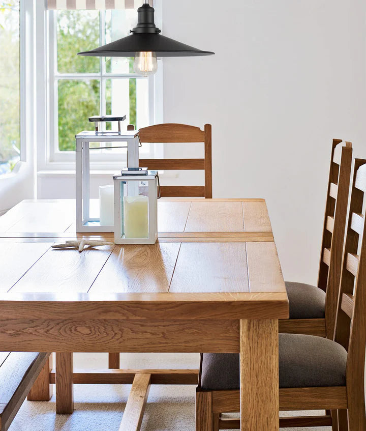 Piatto1  Black Metal Pendant Light