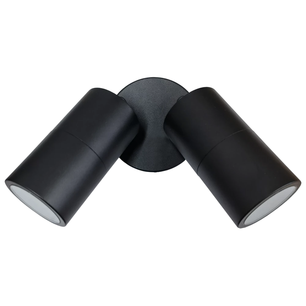 Bondi 2 light Adjustable Exterior Wall Light - Black