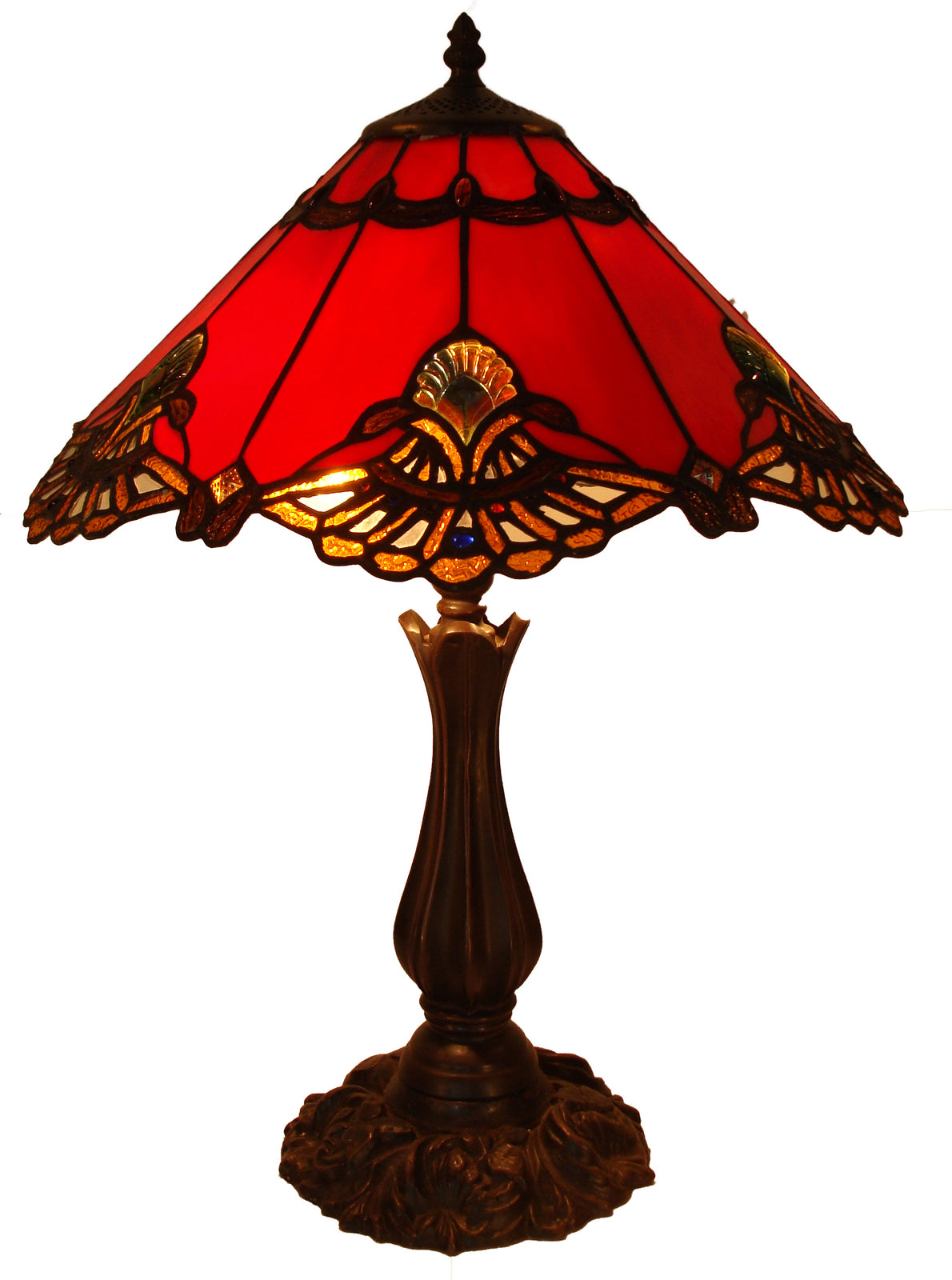 Benita Red Large Table Lamp 16