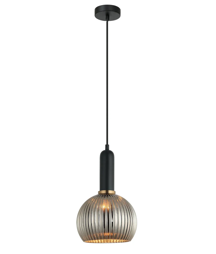 Vintaj5 Chrome Glass Pendant