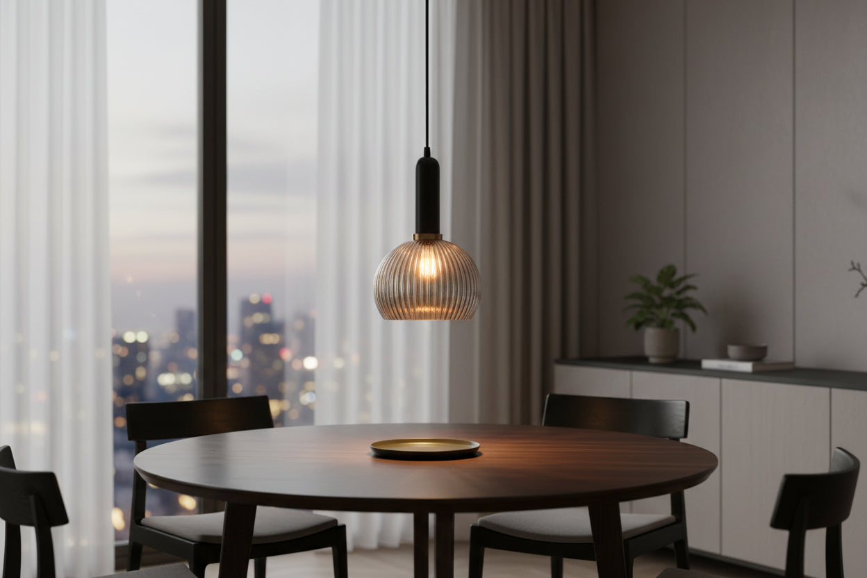 Vintaj5 Chrome Glass Pendant