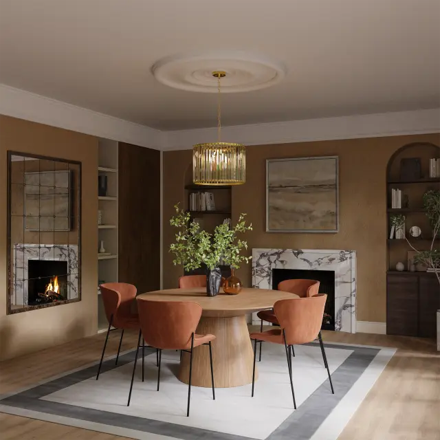 CRANE CRYSTAL PENDANT - 400mm