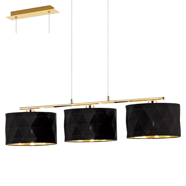 Dolorita 3 light pendant