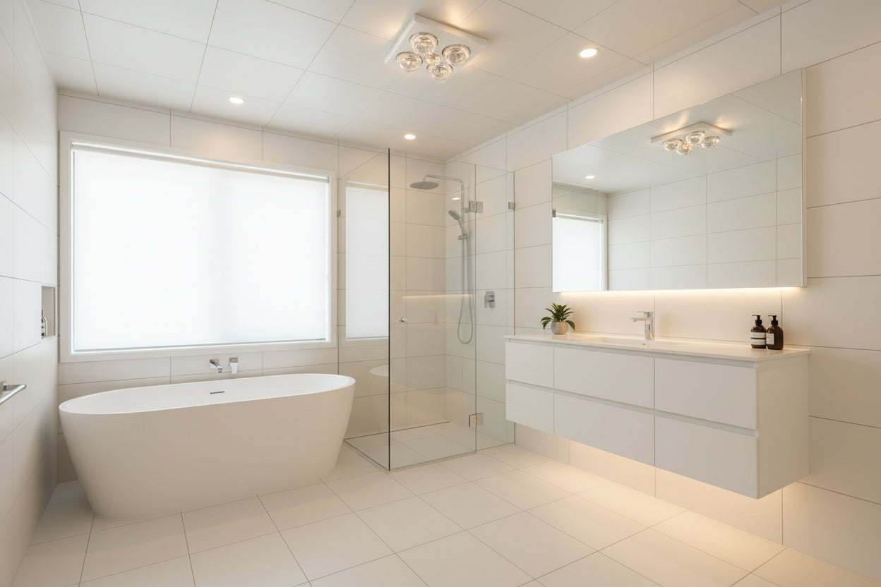 Klein4 3 in 1 Bathroom Exhaust -  White