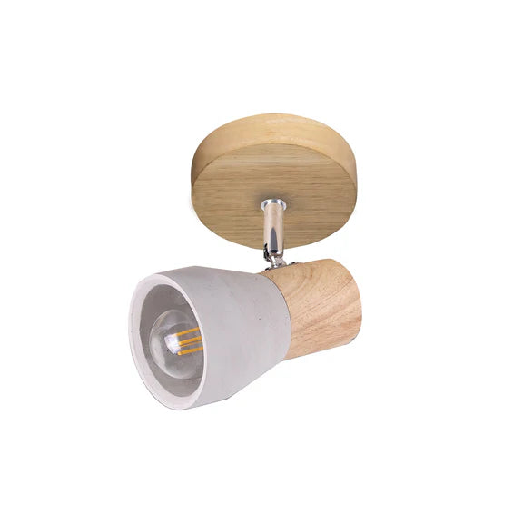 Rosalyn Concrete & wooden Spotlight