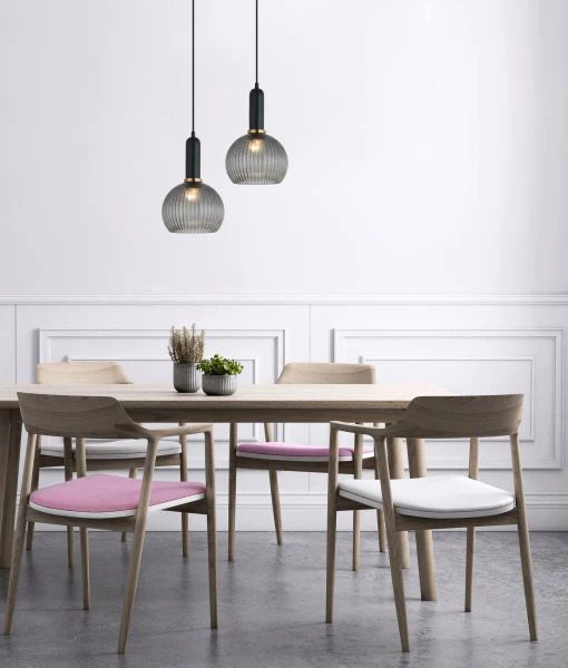 Vintaj Series  Ribbed Glass Pendants