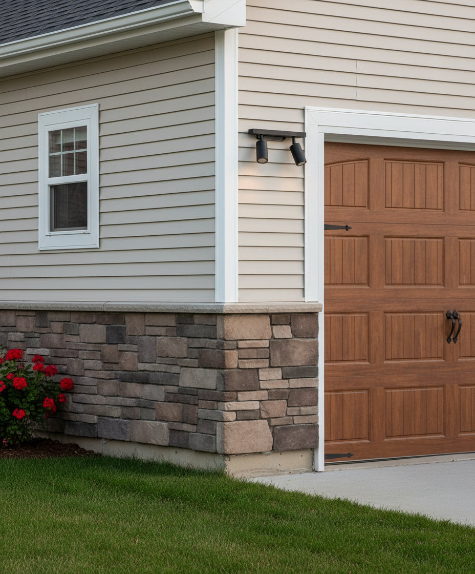 Adjustable Exterior lights - 2 Heads Black ( CLA )