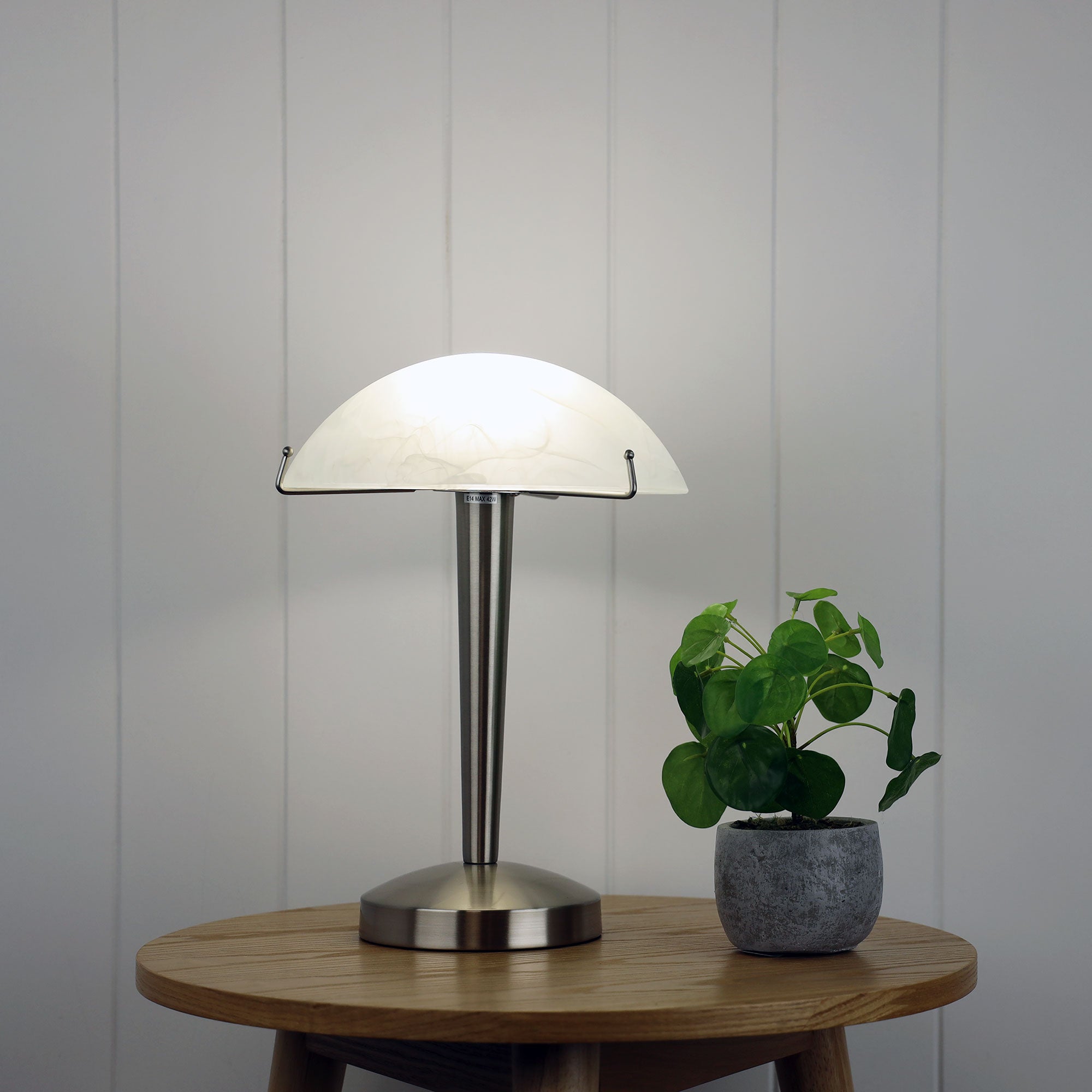 Ruby Touch table lamp  Brushed Chrome