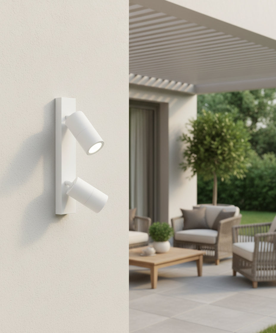 Adjustable Exterior Lights -   2 heads White ( CLA )
