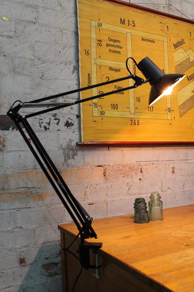 Equipoise Desk Lamp Clamp Base White and black