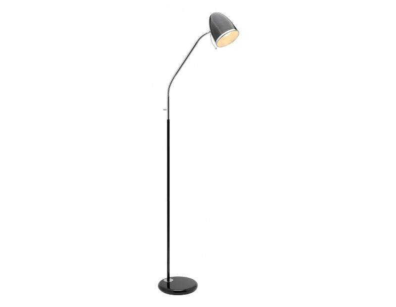 Sara Floor Lamps - Black, Brushed Chrome or White